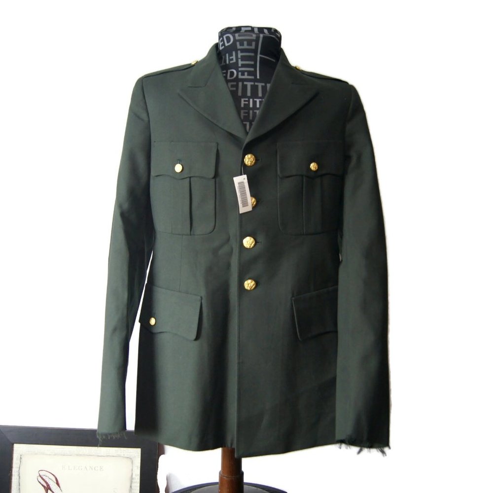NWT Coat Men's Army Green DSCP Garment DeRossi & Son 40L NWT